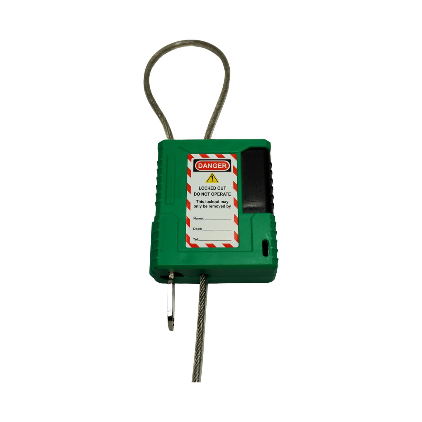 1m Lockable Wire Rope — Green product photo 1