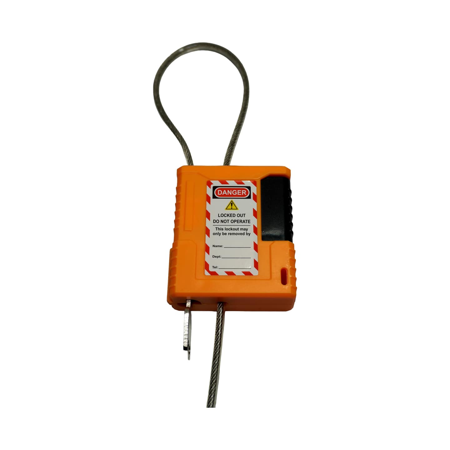 1m Lockable Wire Rope — Yellow product photo 1