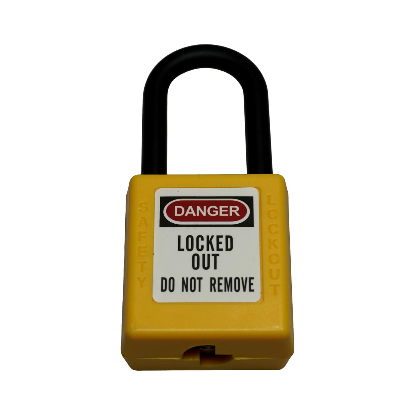 Safety Padlock - Yellow / Nylon Shackle product photo 1