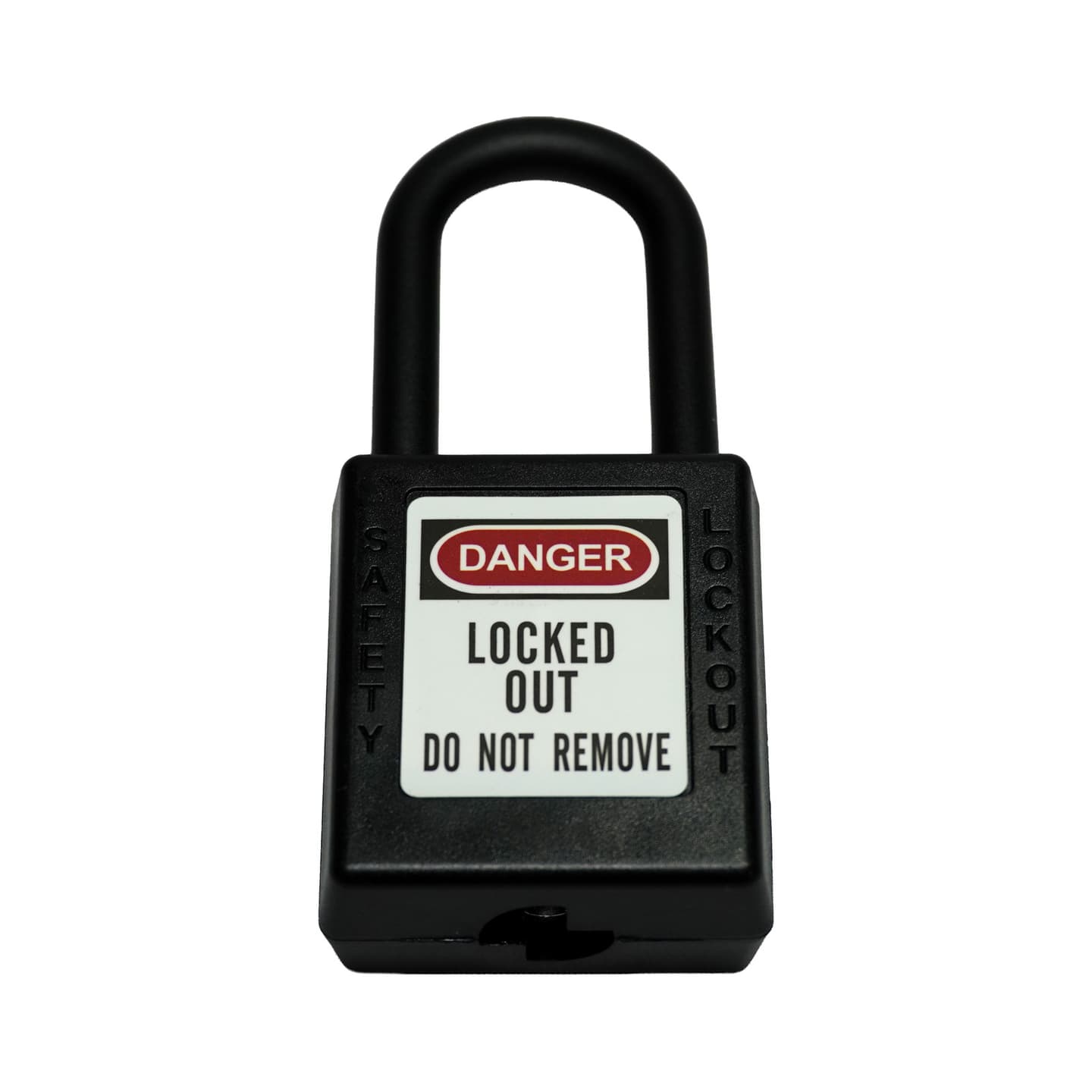 Safety Padlock - Black / Nylon Shackle product photo