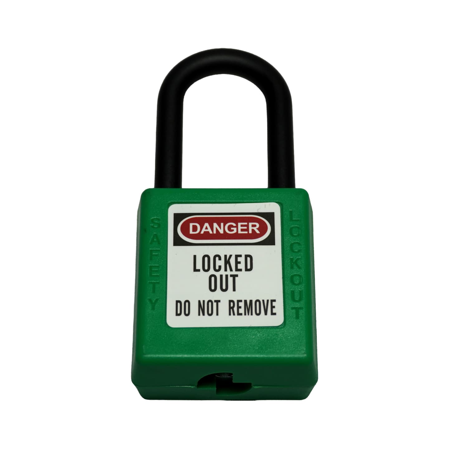 Safety Padlock - Green / Nylon Shackle product photo