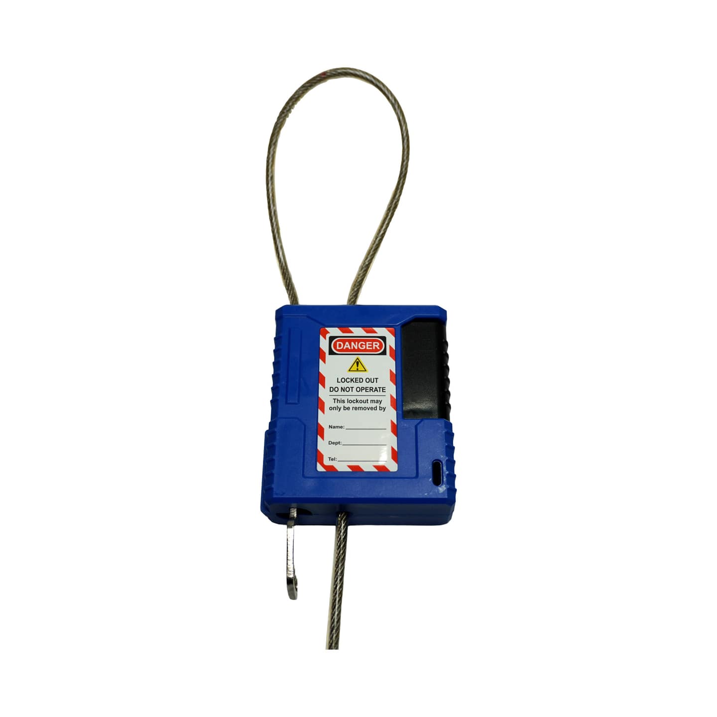 1m Lockable Wire Rope — Blue product photo 1
