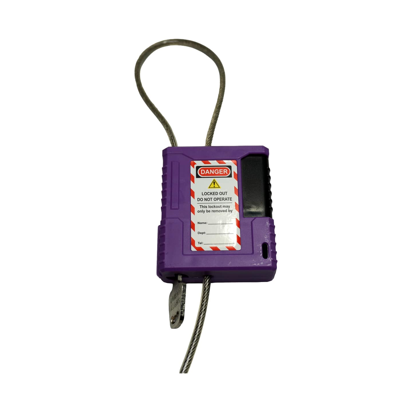 1m Lockable Wire Rope — Purple product photo 1