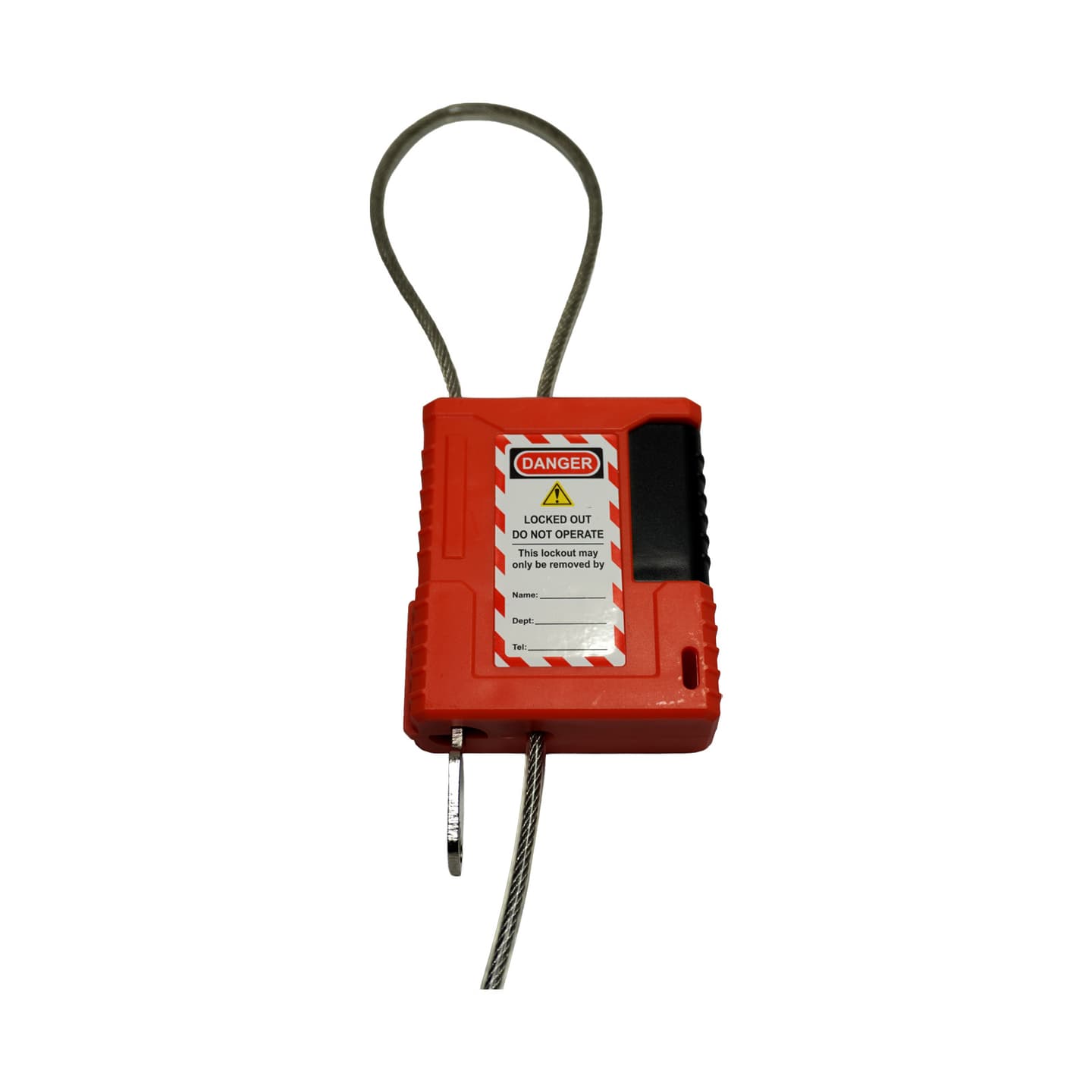 1m Lockable Wire Rope — Orange product photo