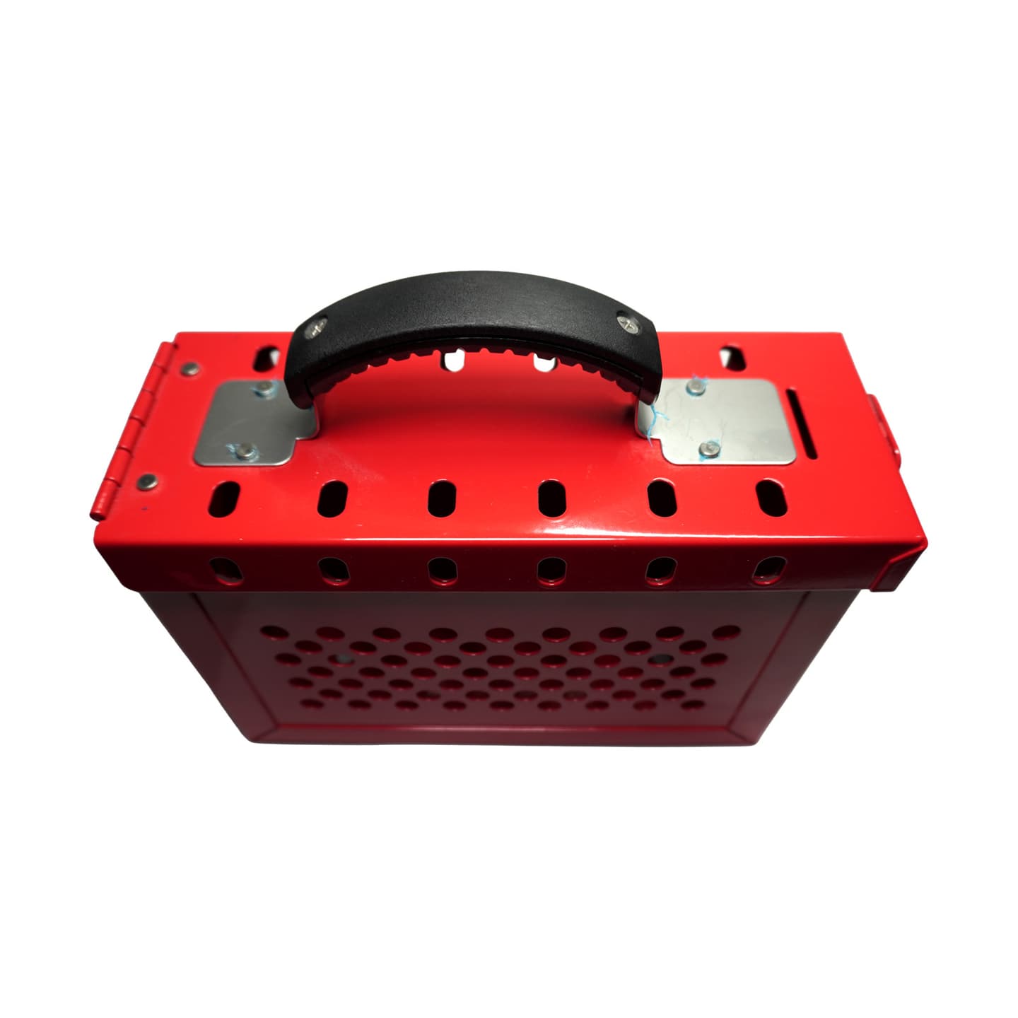 Perforated Window Lockbox — 12 Hole Key Insert Drop Box product photo