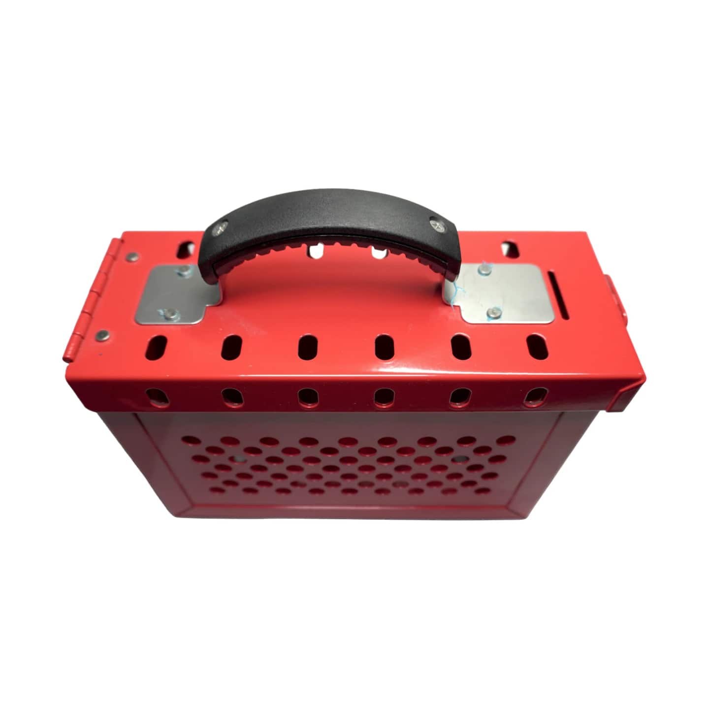 Perforated Window Lockbox — 12 Hole Key Insert Drop Box product photo