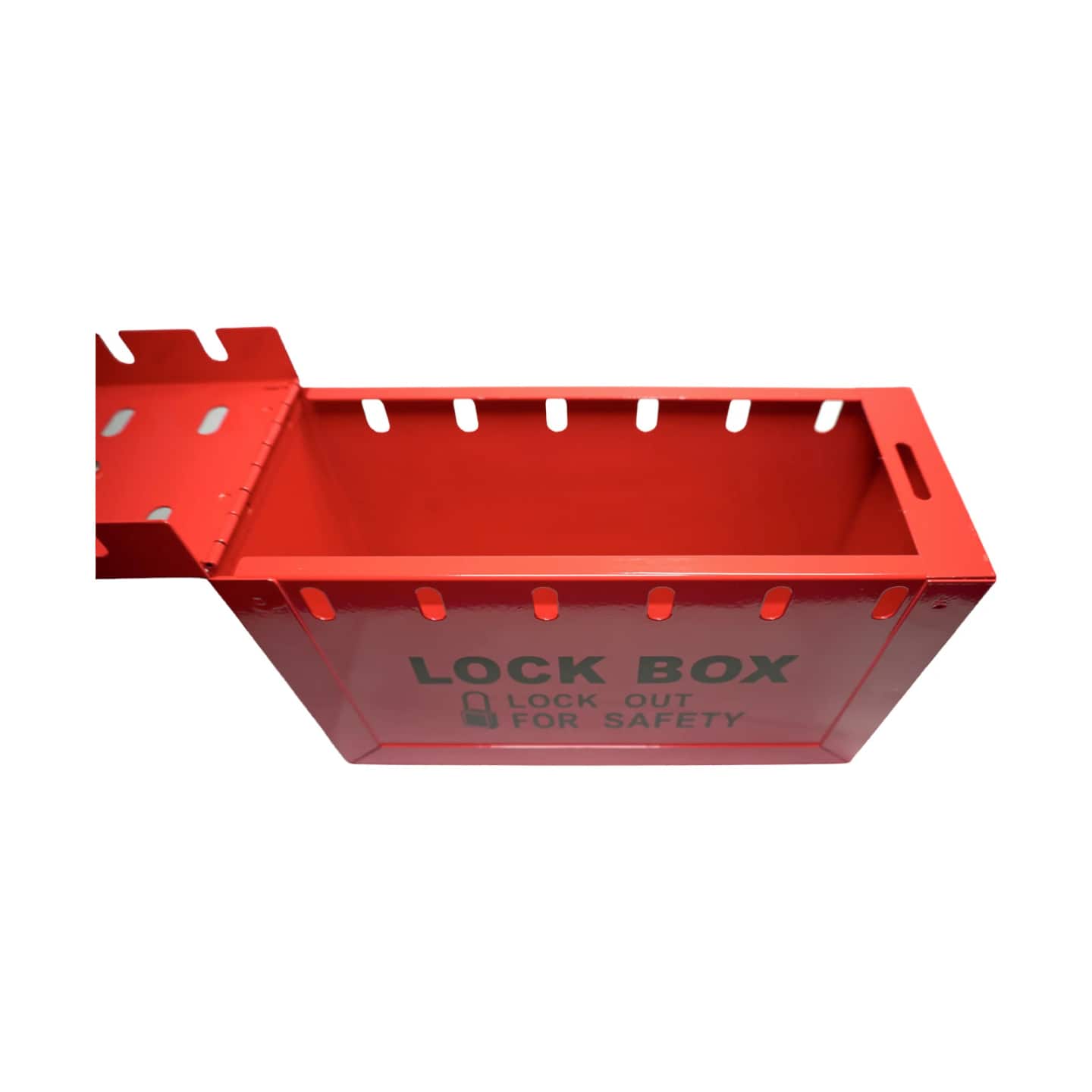 Slim Line Handle Solid Wall Lockbox — 12 Hole Key Insert Drop Box product photo