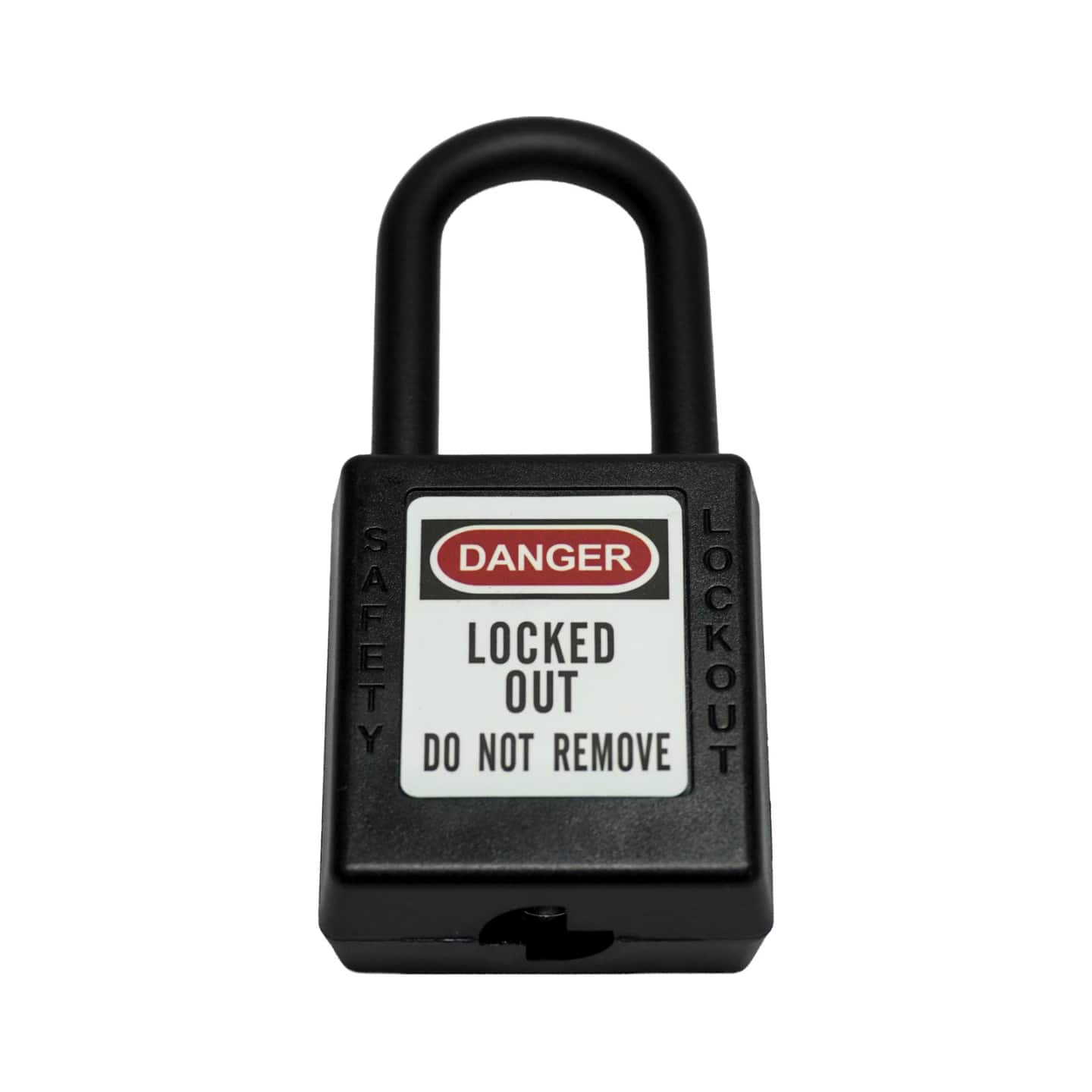 Safety Padlock - Black / Nylon Shackle product photo