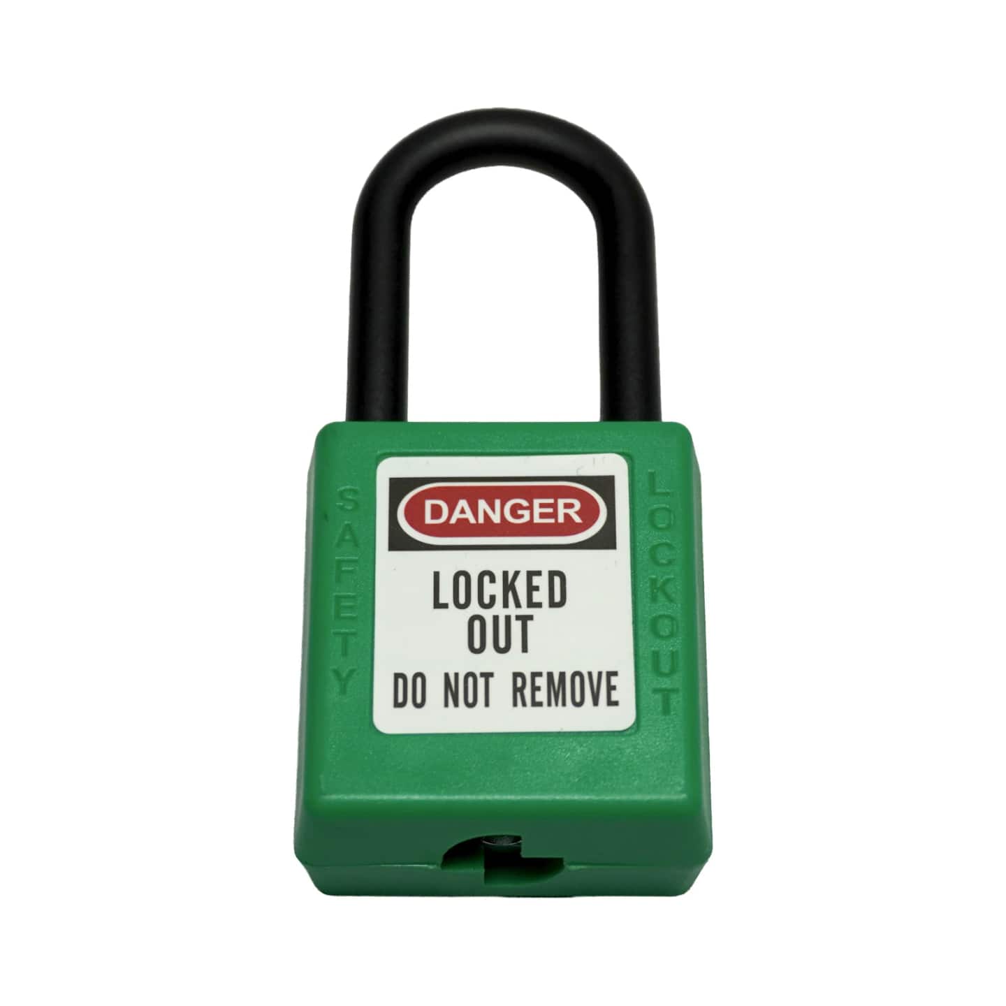 Safety Padlock - Green / Nylon Shackle product photo