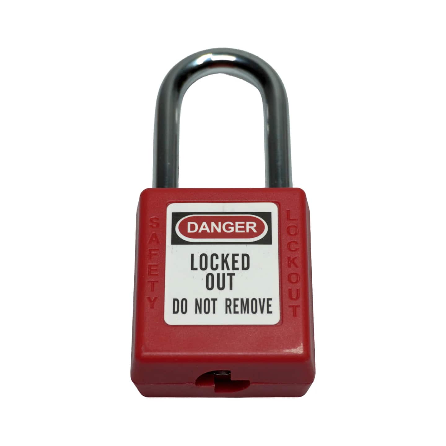 Safety Padlock - Red / Steel Shackle product photo